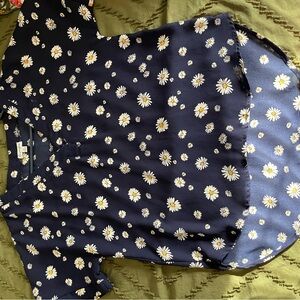 love, Fire Navy Floral Blouse